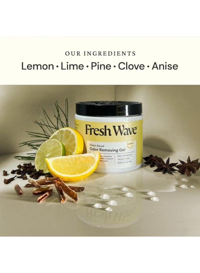 فريش ويف جل مزيل للروائح ومزيل للروائح بخلاصة الليمون النباتية 425 جرام - Image 2