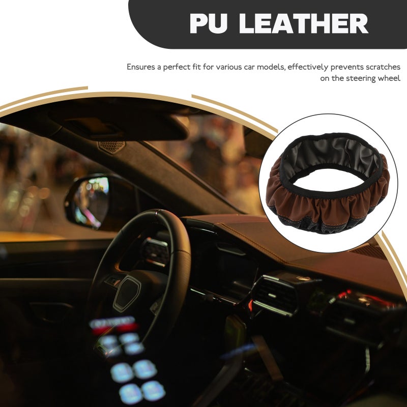 2pcs Car Steering Wheel Auto Interior Steering Wheel Protective For Car - Image 5