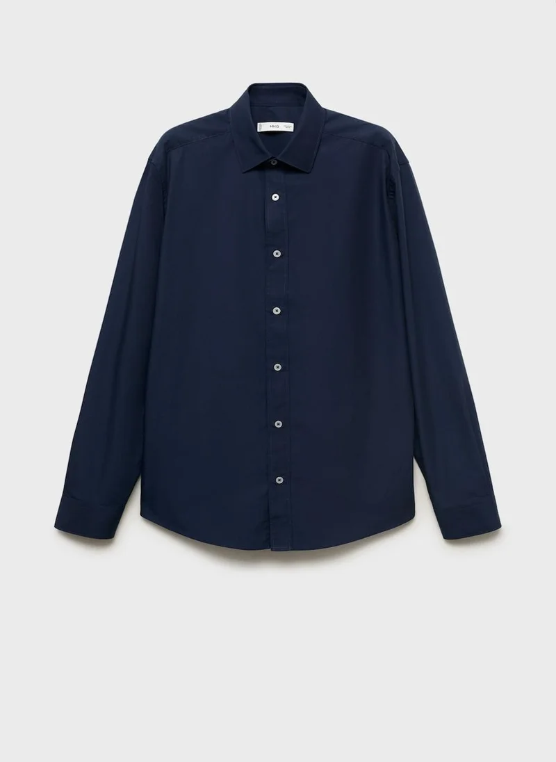 MANGO Regular-fit 100% cotton shirt
