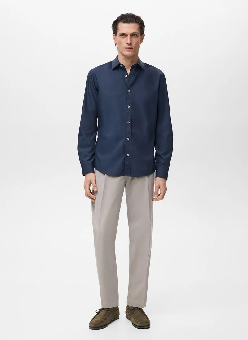 MANGO Regular-fit 100% cotton shirt