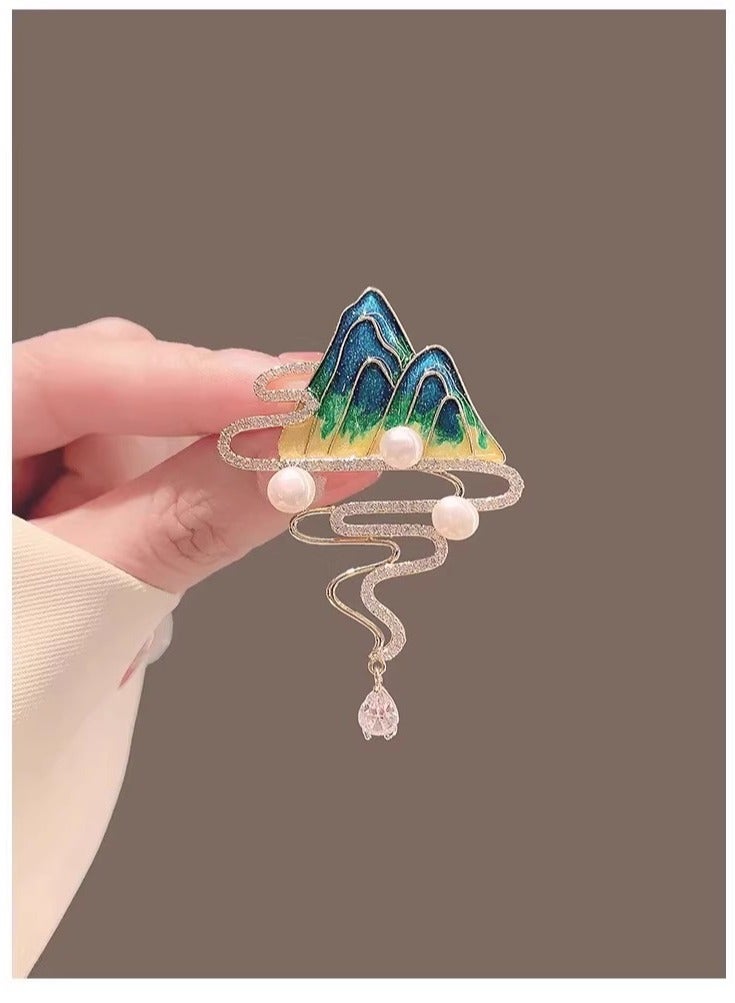 بروش أزرق 6 سم * 4 سم 1 قطعة - Image 1