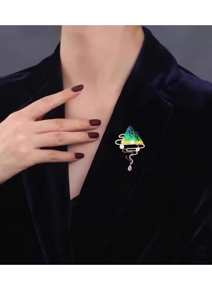 بروش أزرق 6 سم * 4 سم 1 قطعة - Image 2