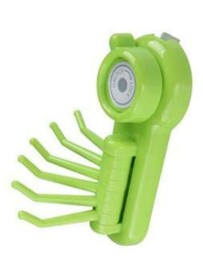 Magical Hanger Without Screws  6 Hooks Green 