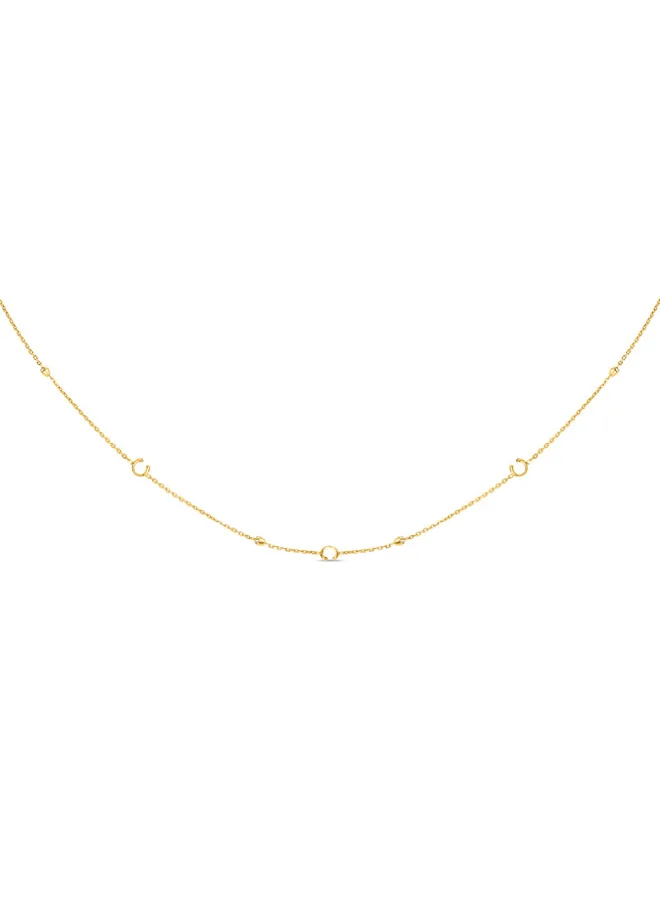 CERRUTI 1881 Alessia  Gold Plated Chain with Dazzling 'C' Charms Necklace for Women