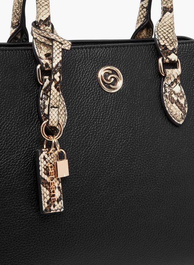 سيليست حقيبة يد بطبعة حيوانات مع حزام قابل للفصل - Image 4