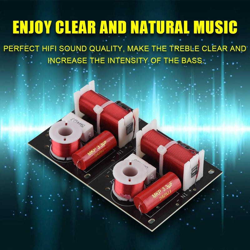 2 Way Hi Fi Audio Crossover Filter Frequency Divider Board Treble Bass Module - Image 4