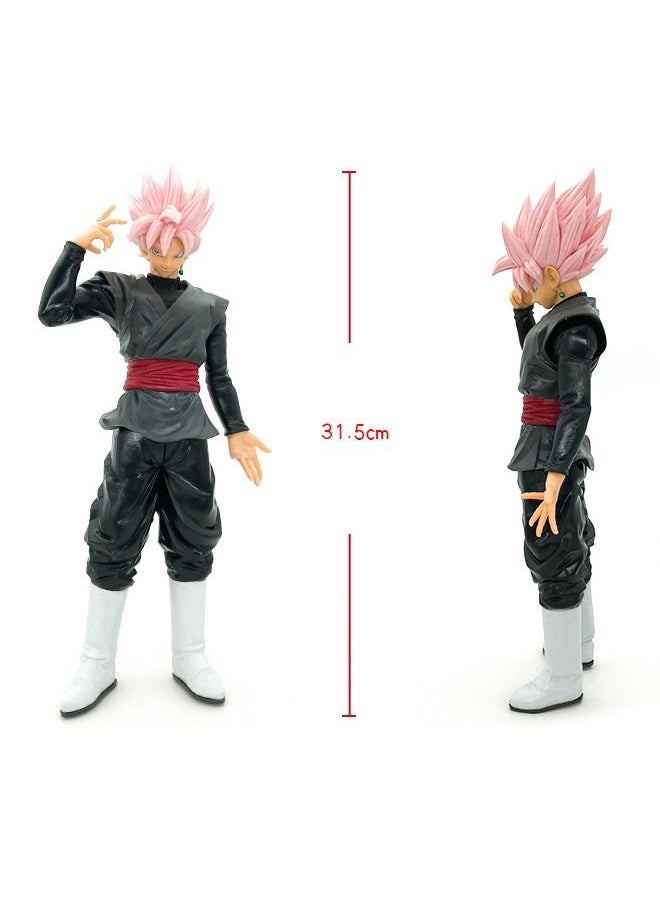 Dragon Ball Super - Dragon Ball Super Super Saiyan Rose Goku Black Action Figure, Son Goku Model Toy, Anime Realistic Model Ornament, Super Collectible Model Statue Anime Figure Toy 31.5CM - Image 1