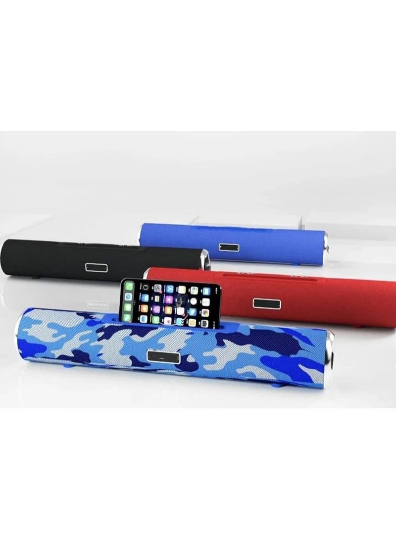 Sub speaker - Bluetooth Sound Bar TV Speaker with Battery Charger and Wireless Subwoofer Support Bluetooth Connection USB Micro SD Card - Gaming Speaker Subwoofer Stereo Surround 3.5mm AUX Jack Powerful Bass for PC - Portable Easy to Carry Speakers for PC Travel TV Family Events - Wireless HiFi Long Range Desktop Speaker - Large Subwoofer Bluetooth Speaker - Image 3