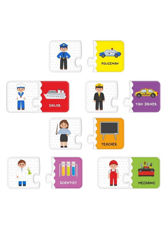 ويبي - مجموعة أحجية الصور المقطوعة من Webby Our Profession، مكونة من قطعتين، من ألعاب أحجية مونتيسوري التعليمية المبكرة للأطفال من عمر سنتين فما فوق - Image 1