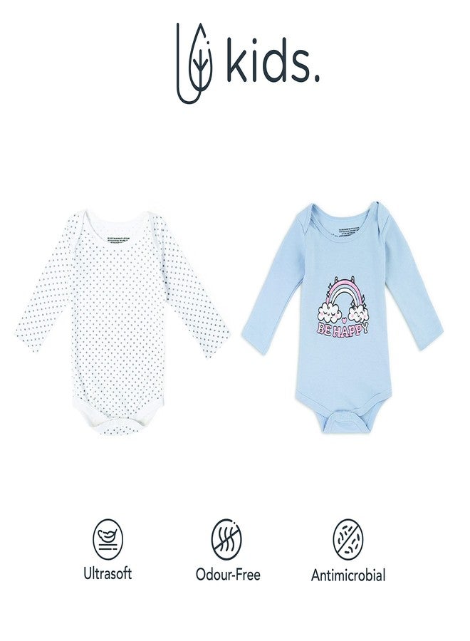 موش طقم ملابس داخلية من الخيزران فائق النعومة للجنسين من موش للأطفال حديثي الولادة/الأطفال، عبوة من قطعتين (0-3 أشهر، ليلي ونهاري) - Image 3