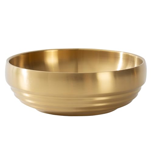 CM CHIC MONDAY 7.4 INCH Decorative Bowl, Key Bowl for Entryway Table, Key Holder Bowl, Decorative Bowls for Home Decor(Gold) - Image 1