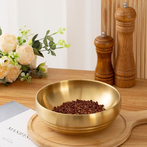 CM CHIC MONDAY 7.4 INCH Decorative Bowl, Key Bowl for Entryway Table, Key Holder Bowl, Decorative Bowls for Home Decor(Gold) - Image 4