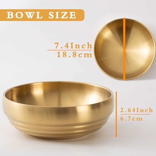 CM CHIC MONDAY 7.4 INCH Decorative Bowl, Key Bowl for Entryway Table, Key Holder Bowl, Decorative Bowls for Home Decor(Gold) - Image 2
