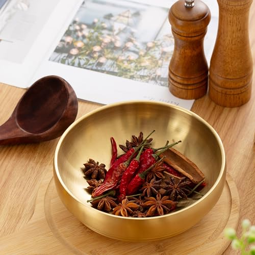 CM CHIC MONDAY 7.4 INCH Decorative Bowl, Key Bowl for Entryway Table, Key Holder Bowl, Decorative Bowls for Home Decor(Gold) - Image 5