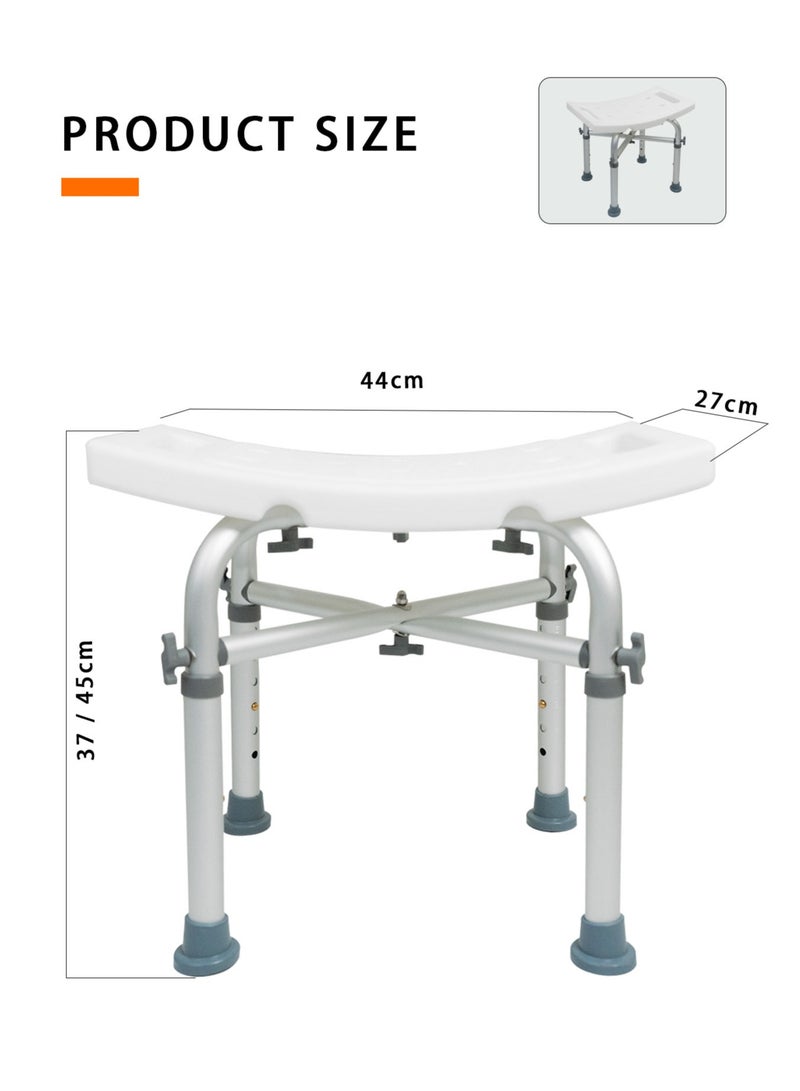 Meishida Shower Stool Height Adjustable Bath Chair Narrow Shower Chair - Image 5