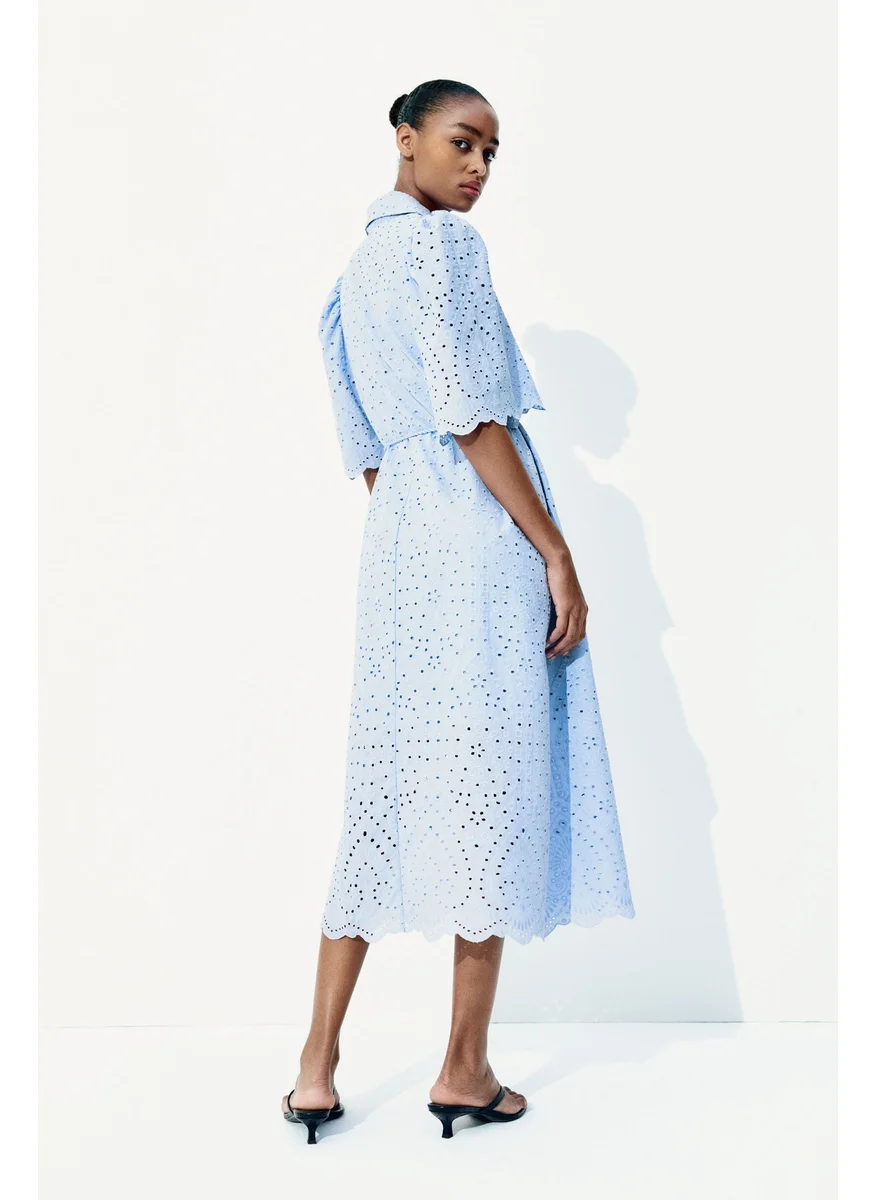 اتش اند ام Broderie Anglaise Shirt Dress
