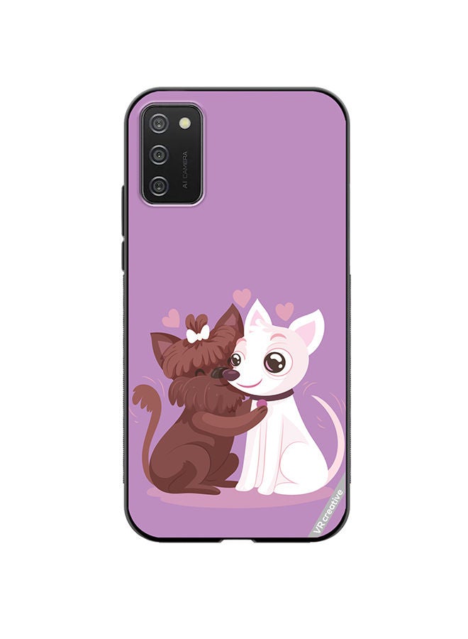 VR CREATIVE Protective Case Cover For Samsung Galaxy A02s Love Bear Design Multicolour - Image 1