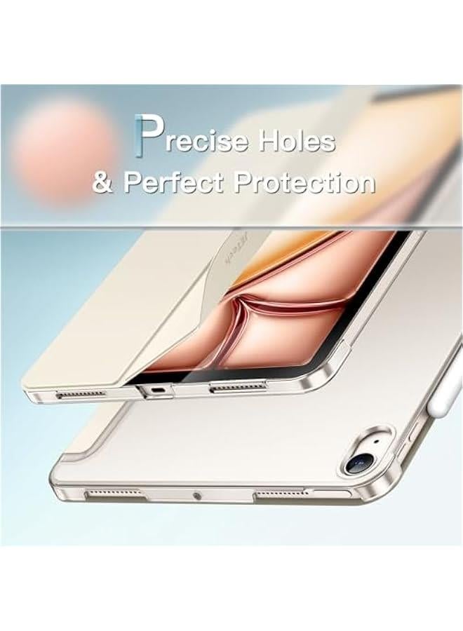 Case for iPad Air 11-Inch M3/M2 (2025/2024), iPad Air 5/4 (2022/2020 5th/4th Generation 10.9-Inch), Slim Stand Hard Back Shell Cover with Auto Wake/Sleep (Starlight) - Image 3