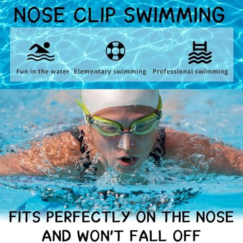 DreamAug Swimming Nose Clips 2-Pack – Soft Silicone Waterproof Nose Plugs with Storage Cases, Non-Slip & Comfortable Fit for Adults, for Pool Training & Water Sports(Blue, Pink) - Image 3