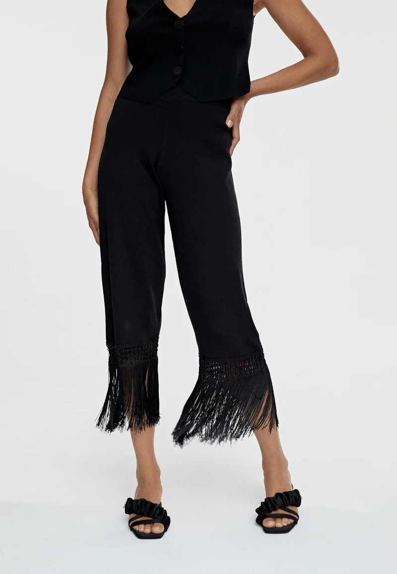 Lola Casademunt Fringed knit trousers