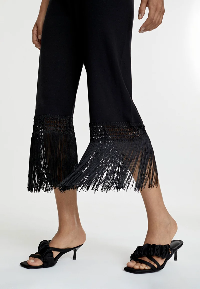 Lola Casademunt Fringed knit trousers