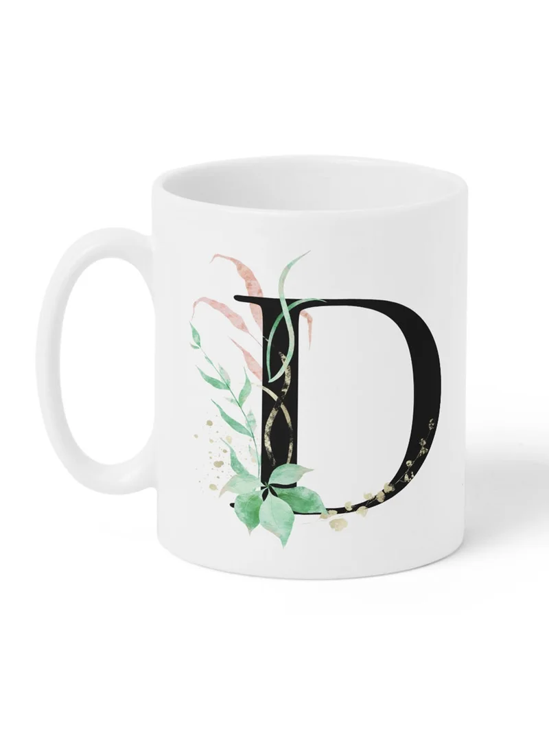 لوحة كوب سيراميك  أونصة بتصميم حرف  على الجانبين