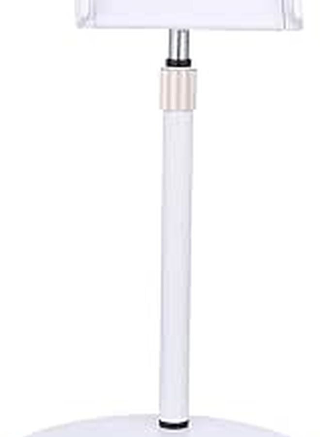 Adjustable Tablet Stand Holder White Multi Angle Universal Desktop Charging Dock Portable - Image 1