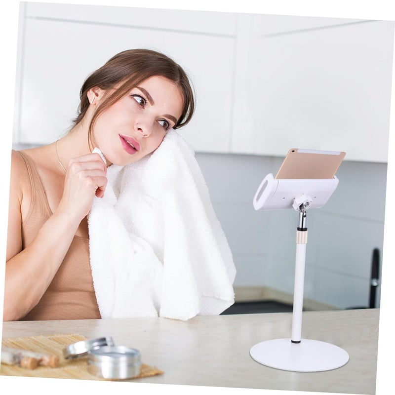 Adjustable Tablet Stand Holder White Multi Angle Universal Desktop Charging Dock Portable - Image 5