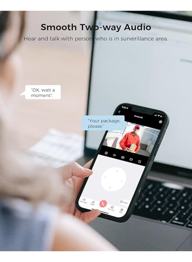 Hiseeu 5MP WiFi Security Camera System – 8 Waterproof Cameras, 10-Channel NVR, 3TB HDD, Two-Way Audio, Motion Alerts, Night Vision – Remote Access via Phone & PC - Image 2