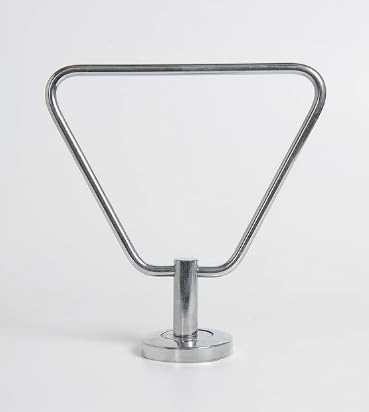 Stainless Steel Bathroom Towel Napkin Ring Rod Chrome Finished Towel Ring Shape Triangular Pack of 1  - Image 4