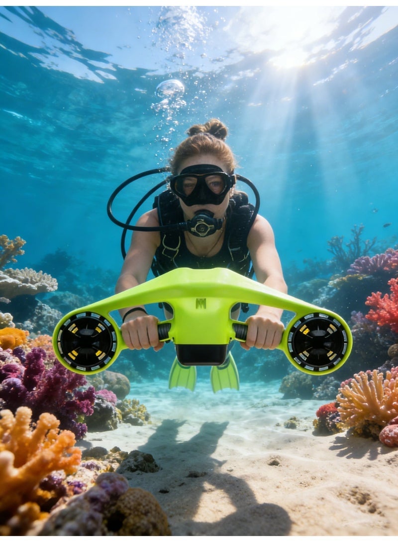 CRONY Underwater Scooter, Sea Scooter Dual Motors with Action Camera Mount , 60 Min Runtime, Water Scooter 40M Waterproof for Scuba Diving Snorkeling Pool Sea Adventures Water Sports Swimming Pool Submersible for Pool, Diving, Snorkeling - Water Scooter for Adults & Kids - Image 4