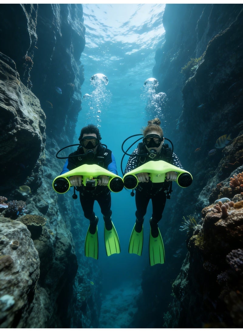 CRONY Underwater Scooter, Sea Scooter Dual Motors with Action Camera Mount , 60 Min Runtime, Water Scooter 40M Waterproof for Scuba Diving Snorkeling Pool Sea Adventures Water Sports Swimming Pool Submersible for Pool, Diving, Snorkeling - Water Scooter for Adults & Kids - Image 3