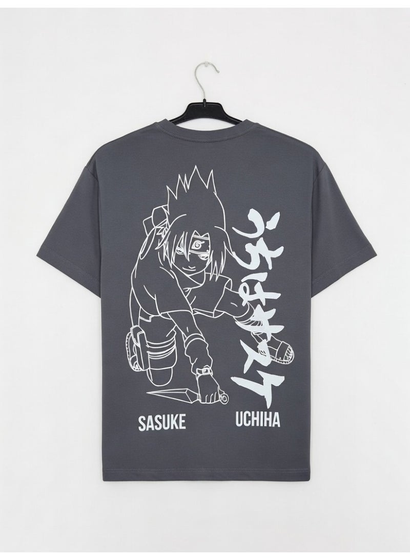ناروتو تيشيرت رجالي - قصة مريحة للجسم - Image 3