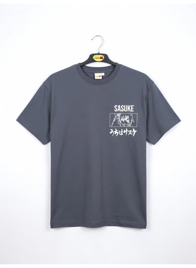 ناروتو تيشيرت رجالي - قصة مريحة للجسم - Image 1