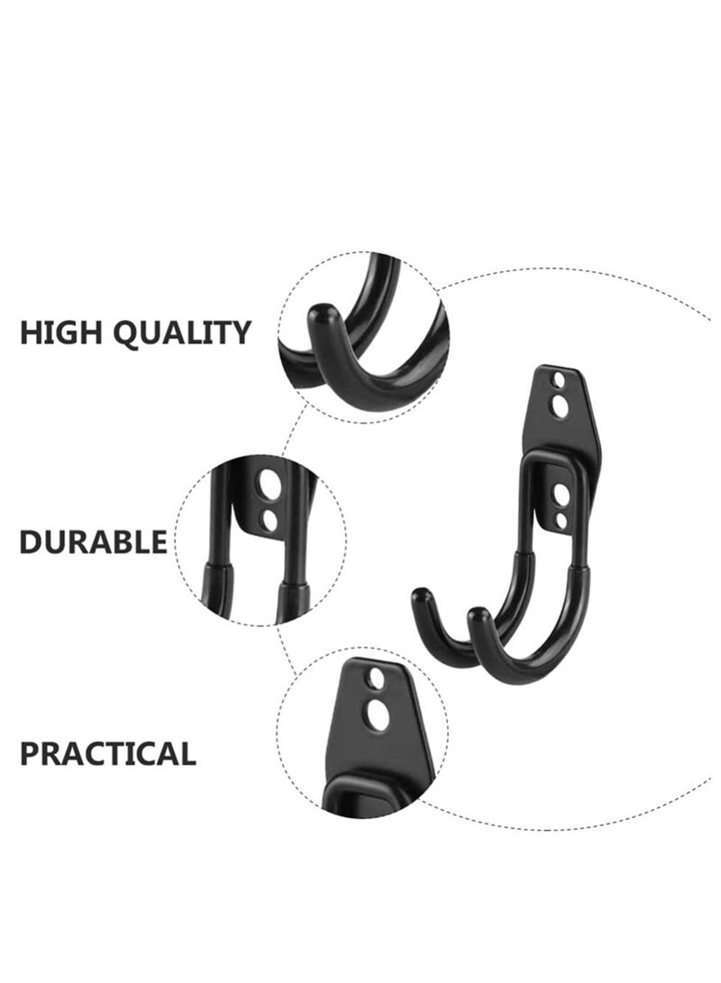 2pcs Garage Storage Hook Wall Mount Utility Hanger Bike Wall Mount Rack Horizontal Metal Adjustable Bicycle Holder Flip Up Bicycle Hook Organizing Ladder Bike Hoses