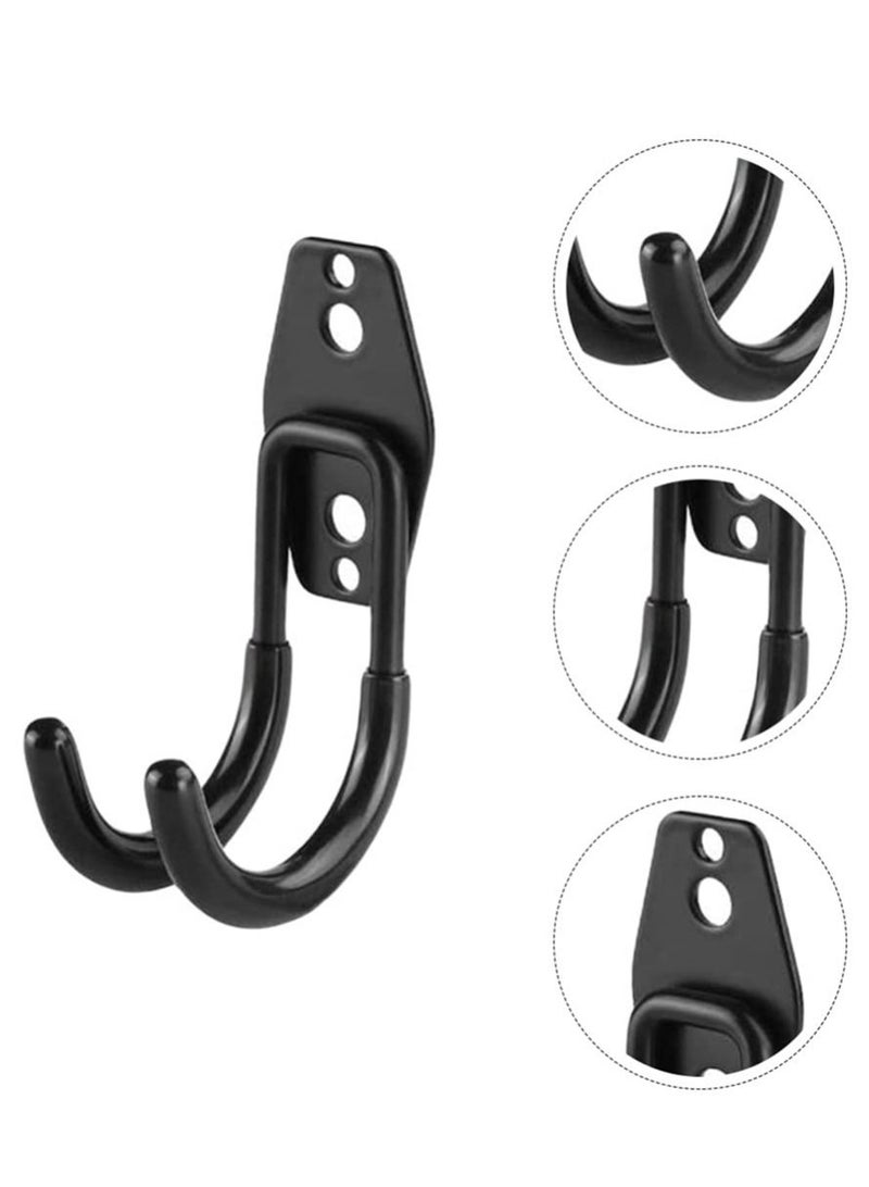 2pcs Garage Storage Hook Wall Mount Utility Hanger Bike Wall Mount Rack Horizontal Metal Adjustable Bicycle Holder Flip Up Bicycle Hook Organizing Ladder Bike Hoses