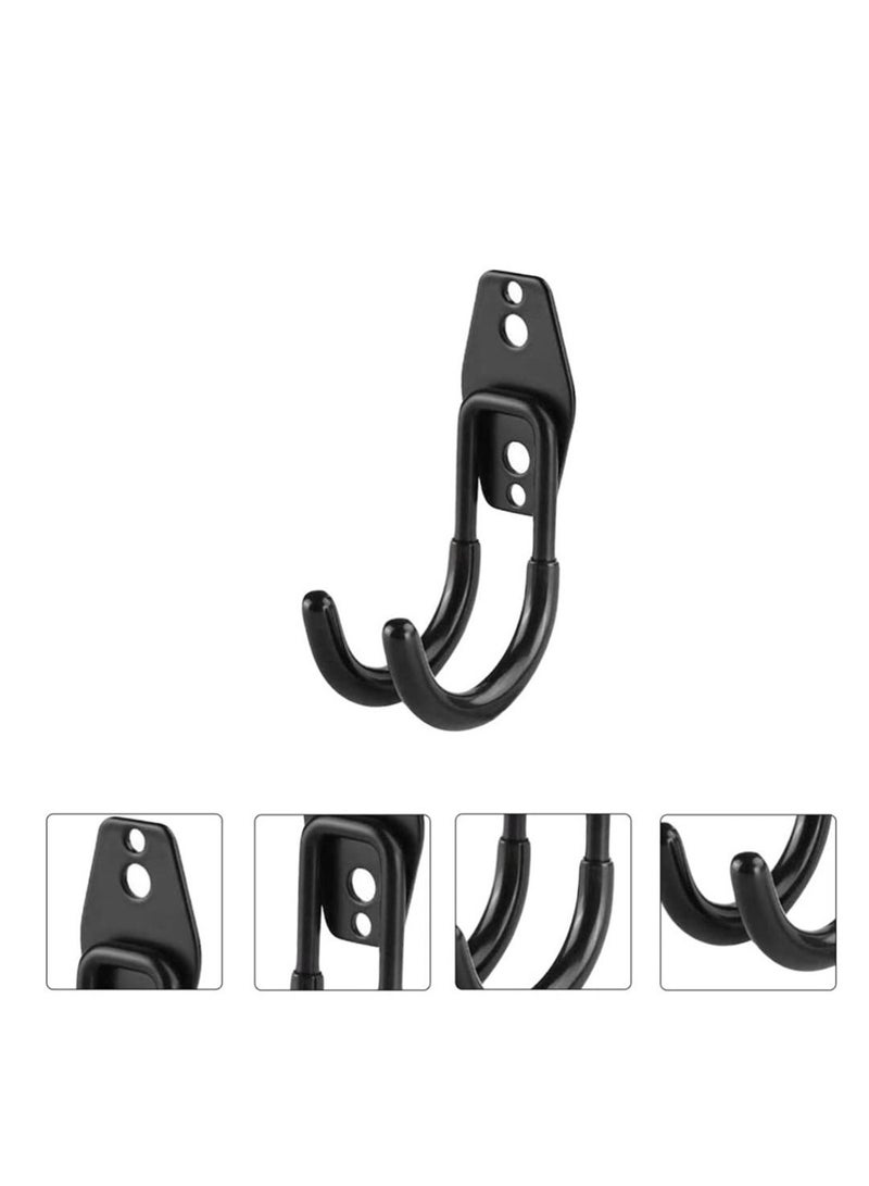 2pcs Garage Storage Hook Wall Mount Utility Hanger Bike Wall Mount Rack Horizontal Metal Adjustable Bicycle Holder Flip Up Bicycle Hook Organizing Ladder Bike Hoses