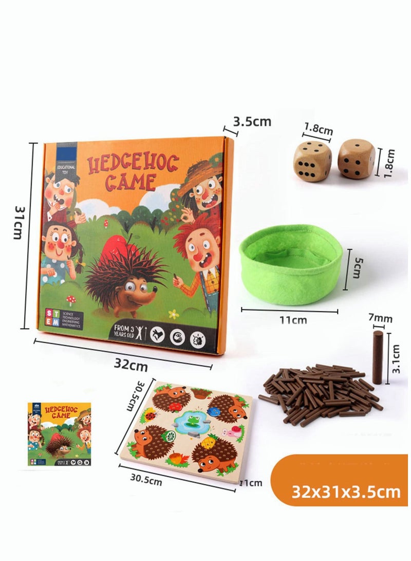 NIBEMINENT Hedgehog Board Learning Toy Fine Motor Skills Montessori for Toddler Children Party Favors Ages 3+ Birthday Most Popular Cooperative Game Boys and Girls  - Image 4