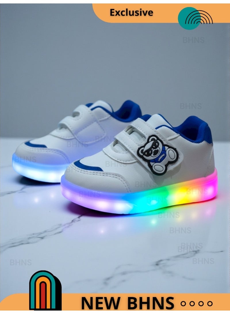 stylish LED Light Up Kids Shoes - Light-Up Shoes for Girls and Boys, Light-Up Shoes for Girls and Boys, Light-Up Shoes for Kids, Sizes 20-25, Light-Up Design, Anti-Slip, Comfortable, Easy to Wear, Kids Shoes, Kids Walking Shoes, Kids Shoes with Light - Image 1