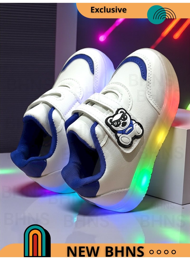 stylish LED Light Up Kids Shoes - Light-Up Shoes for Girls and Boys, Light-Up Shoes for Girls and Boys, Light-Up Shoes for Kids, Sizes 20-25, Light-Up Design, Anti-Slip, Comfortable, Easy to Wear, Kids Shoes, Kids Walking Shoes, Kids Shoes with Light - Image 2