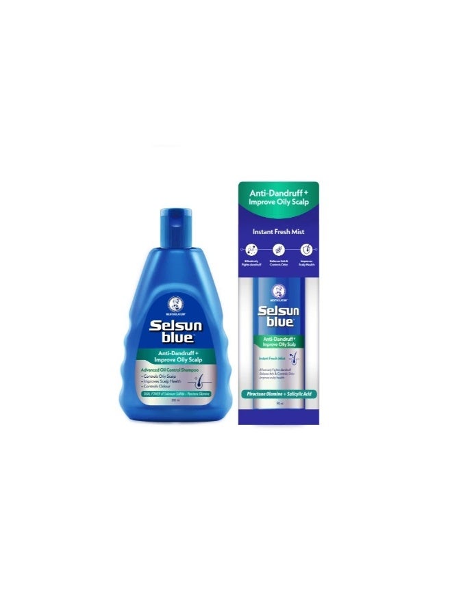 Selsun Blue Advanced Oil Control Duo Set (Shampoo 200ml + Mist Set 90ml) - Image 1