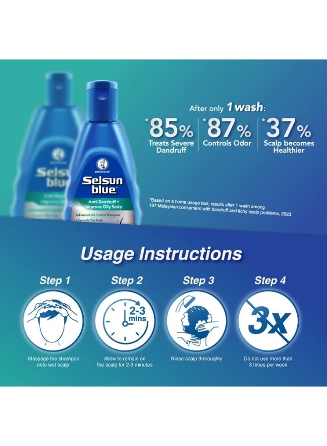 Selsun Blue Advanced Oil Control Duo Set (Shampoo 200ml + Mist Set 90ml) - Image 4