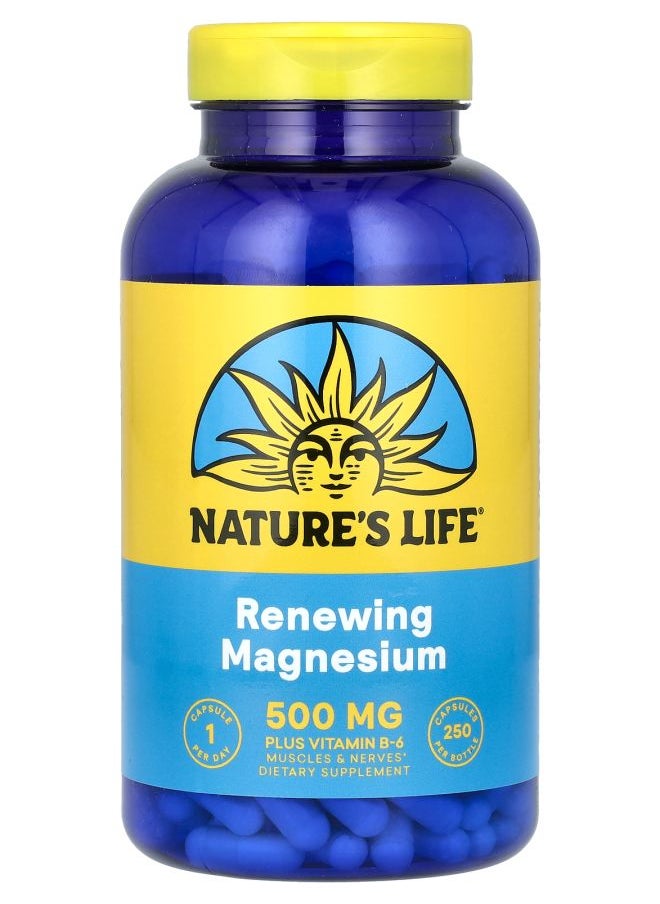 Nature's Life Renewing Magnesium 500 mg 250 Capsules 