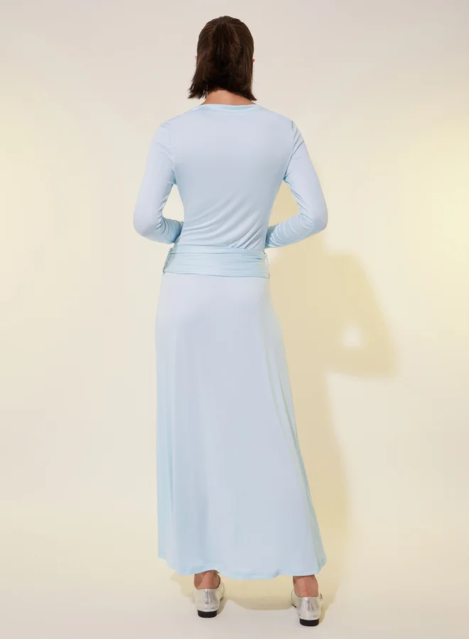 Take Two Pale Blue Maxi Dress