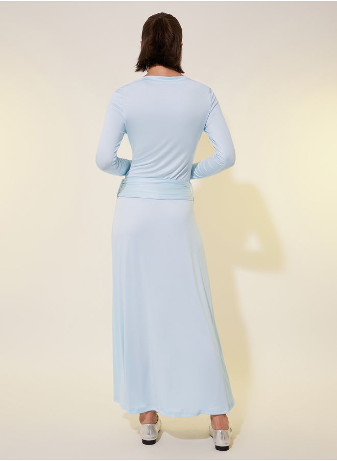 Take Two Pale Blue Maxi Dress  - Image 5