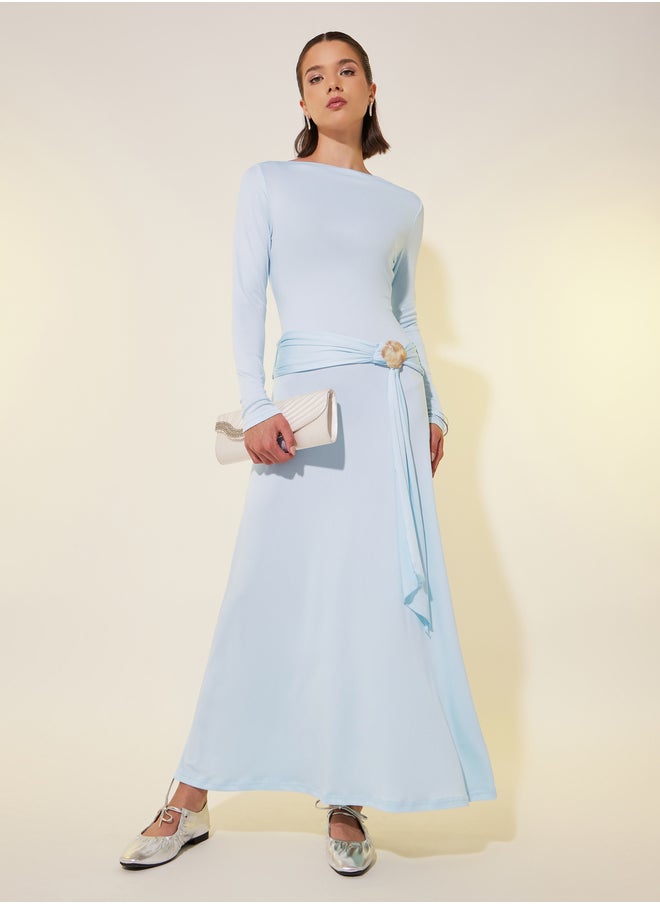 Take Two Pale Blue Maxi Dress  - Image 1
