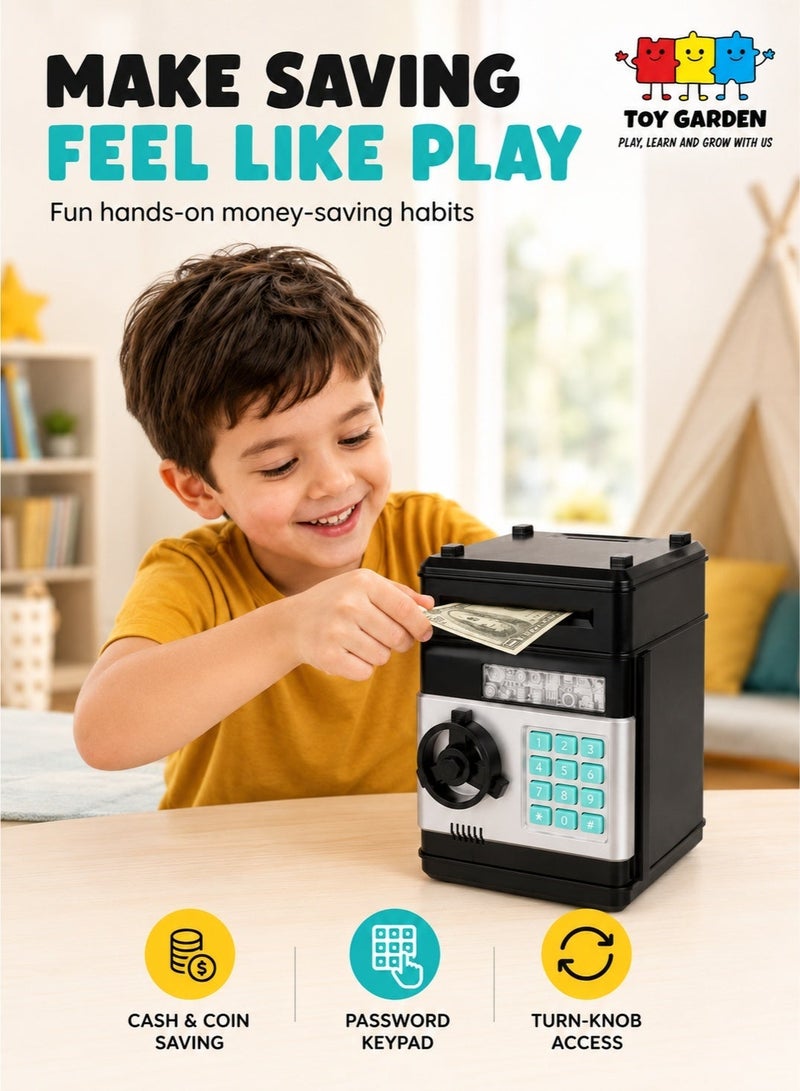 TOY GARDEN Electronic Money Bank for Kids - Password Lock, Auto Scroll Savings Box & Mini ATM Coin Bank | Best Birthday Gift - Image 1