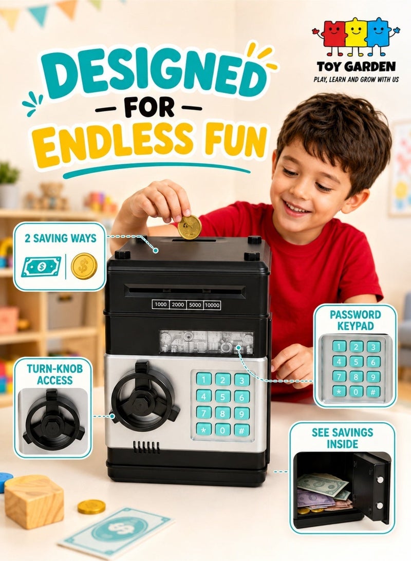 TOY GARDEN Electronic Money Bank for Kids - Password Lock, Auto Scroll Savings Box & Mini ATM Coin Bank | Best Birthday Gift - Image 2