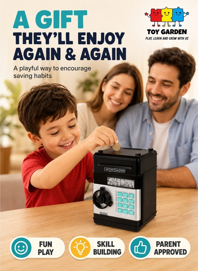 TOY GARDEN Electronic Money Bank for Kids - Password Lock, Auto Scroll Savings Box & Mini ATM Coin Bank | Best Birthday Gift - Image 3