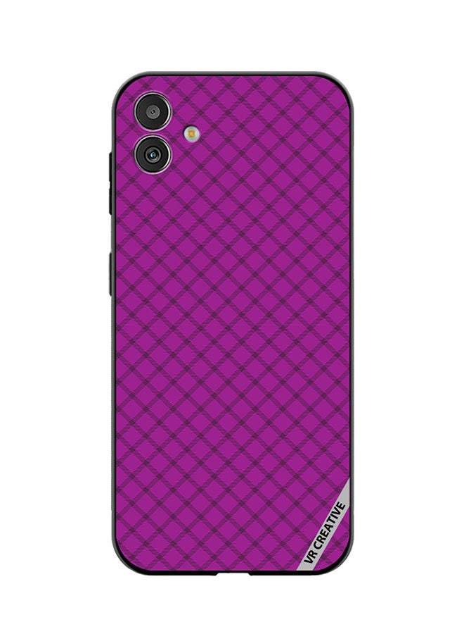 VR CREATIVE Protective Case Cover For Samsung Galaxy F14 Checks Color Square Geometric Texture Design Multicolour - Image 1